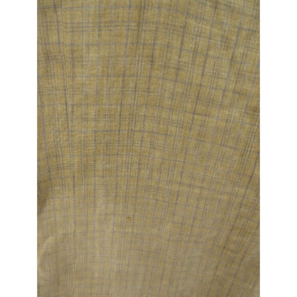 VINTAGE Ermenegildo Zegna Sport Coat Men 50 Tan Blazer Linen Jacket Plaid* - Picture 12 of 16